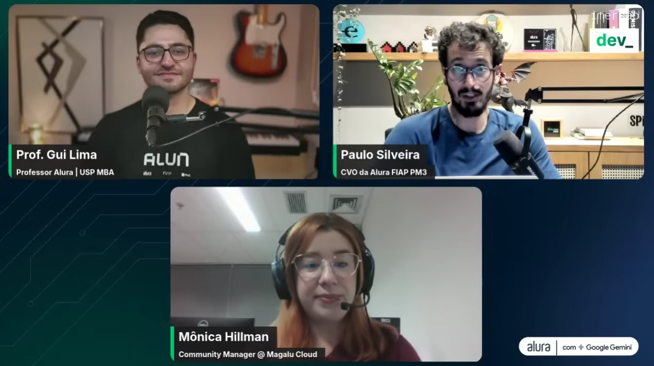 Transmiss&atilde;o da Imers&atilde;o Dev da Alura com Google Gemini